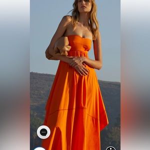 Blanca Cotton Maxi Dress ALC A.L.C. Szize 10 NWT Citrus